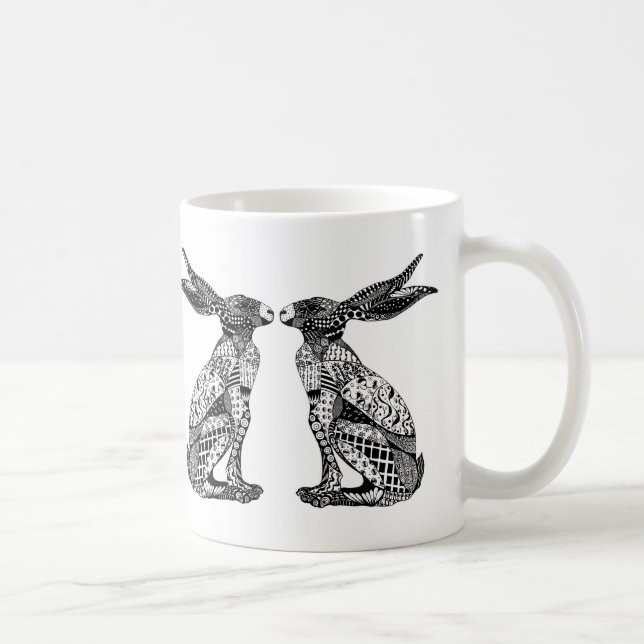 Sitting Hare Coffee Mug (Right)