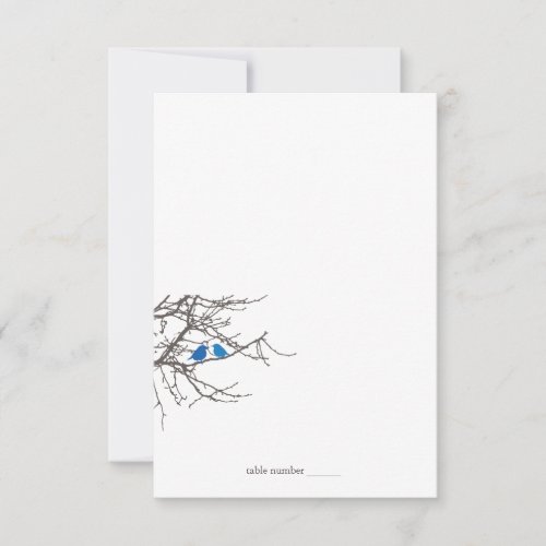 Sitting in a Tree Wedding Foldable Place Card