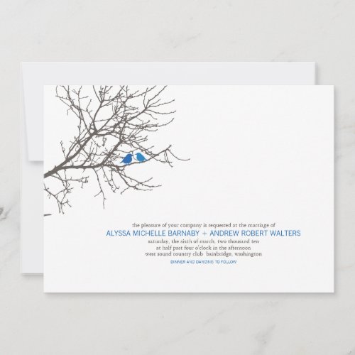 Sitting in a Tree Wedding Invitation