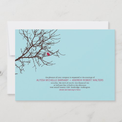 Sitting in a Tree Wedding Invitation