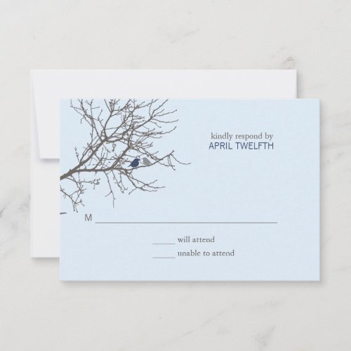Sitting in a Tree Wedding Response Invitation