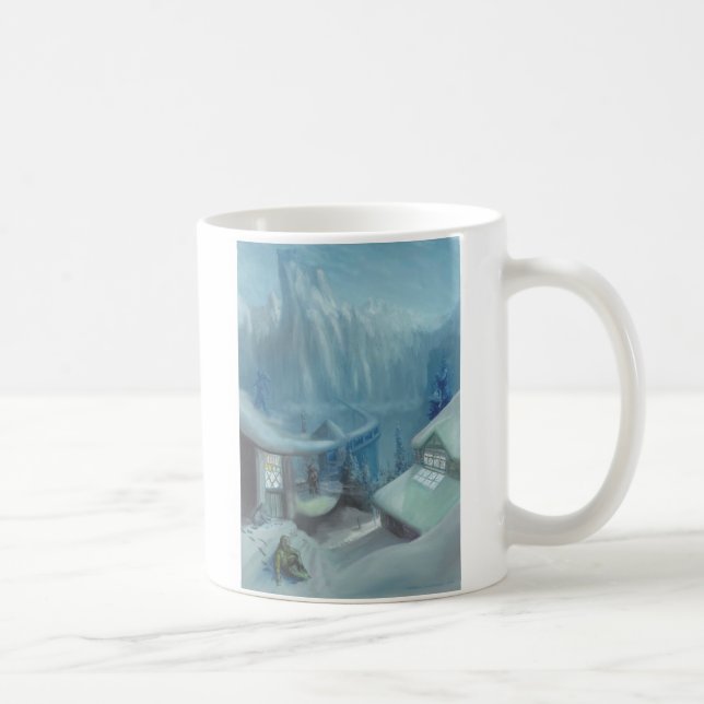 Sitting in the Snow - Mug (Right)