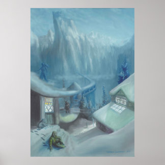 Sitting in the Snow - Poster