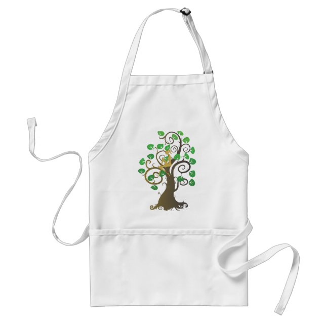 Sitting in Tree Adult Apron (Front)