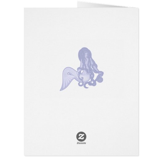 Sitting Mermaid Blue (Back)