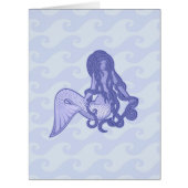 Sitting Mermaid Blue (Front)