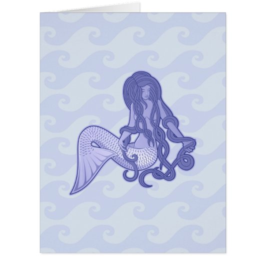 Sitting Mermaid Blue (Front)