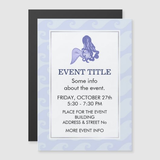 Sitting Mermaid Blue (Front/Back)