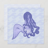 Sitting Mermaid Blue (Front/Back)