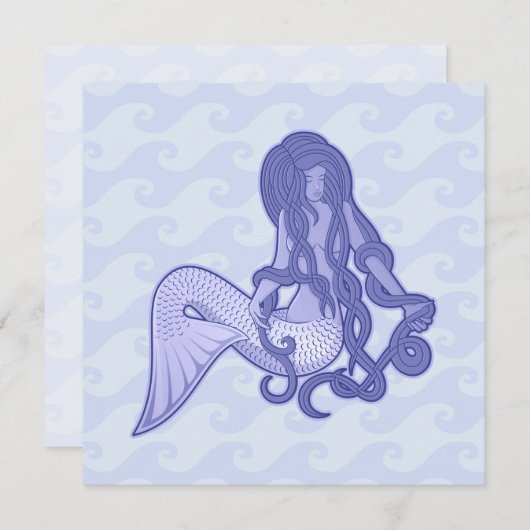 Sitting Mermaid Blue (Front/Back)