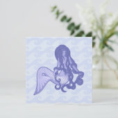 Sitting Mermaid Blue (Standing Front)