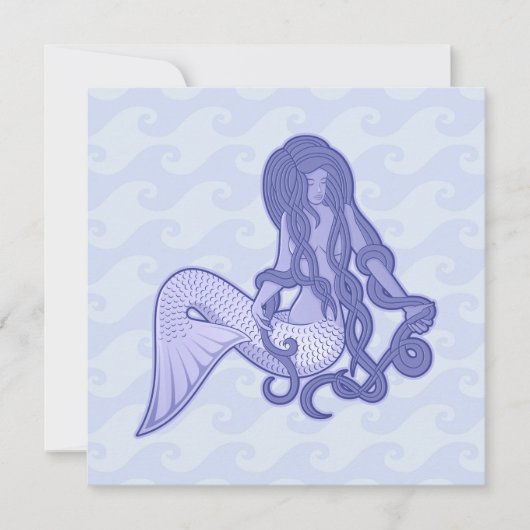 Sitting Mermaid Blue (Front)