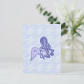 Sitting Mermaid Blue (Standing Front)