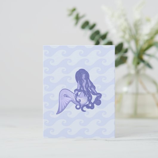 Sitting Mermaid Blue (Standing Front)