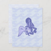 Sitting Mermaid Blue (Front/Back)