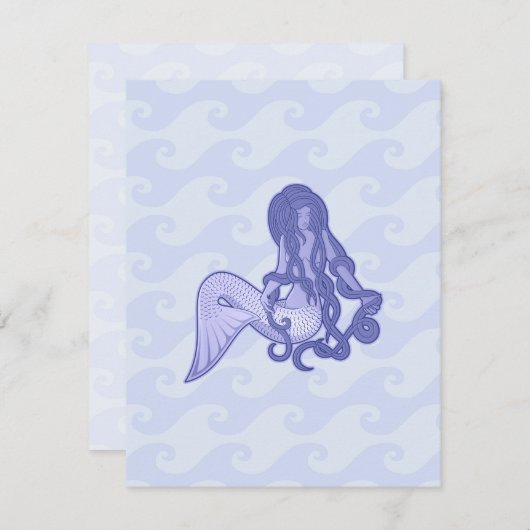 Sitting Mermaid Blue (Front/Back)