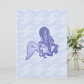 Sitting Mermaid Blue (Standing Front)