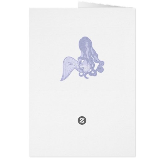 Sitting Mermaid Blue (Back)