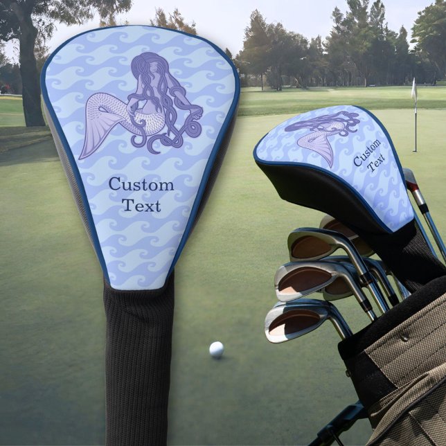Sitting Mermaid Blue Golf Head Cover (Creator Uploaded)
