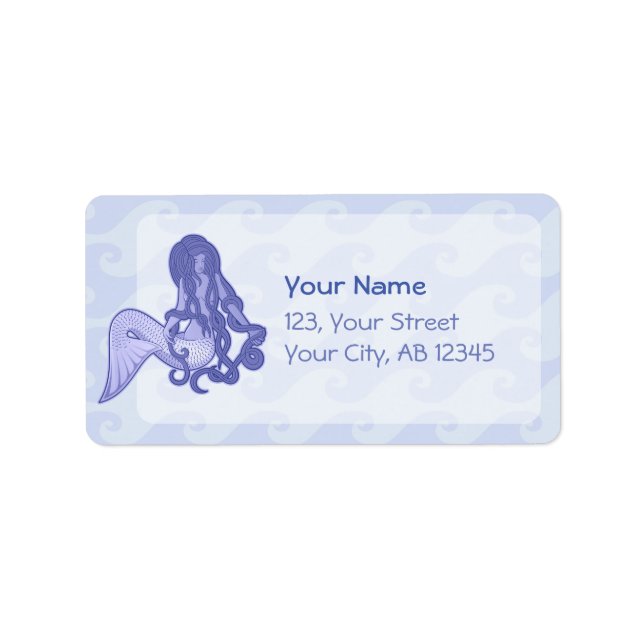 Sitting Mermaid Blue Label (Front)