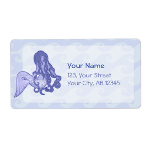 Sitting Mermaid Blue Label