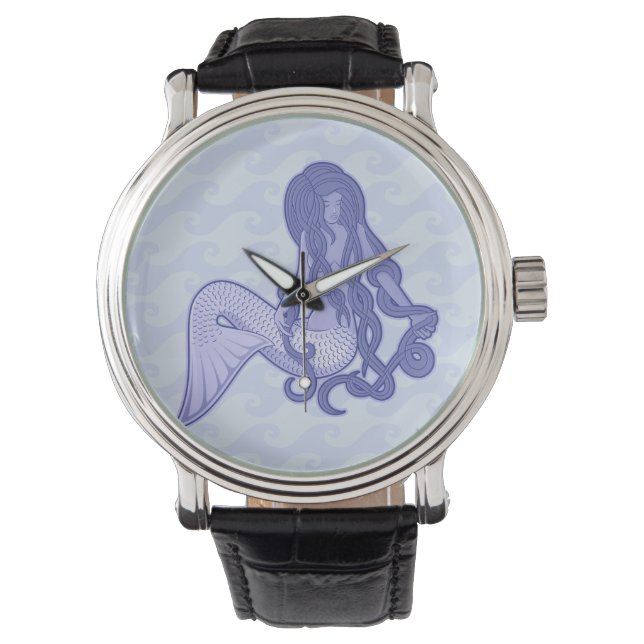 Sitting Mermaid Blue Watch (Front)
