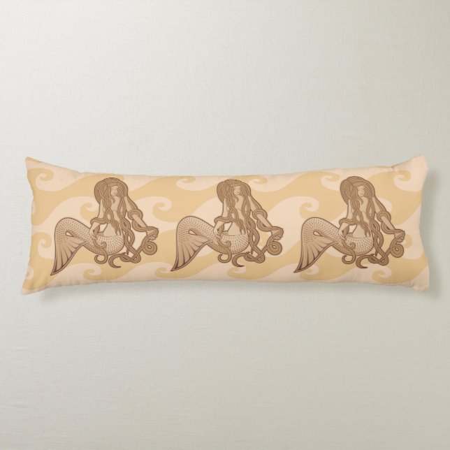 Sitting Mermaid Body Pillow (Front)