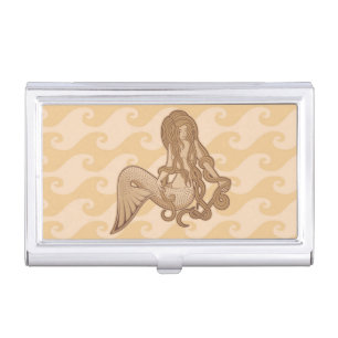 Sitting Mermaid Business Card Holder