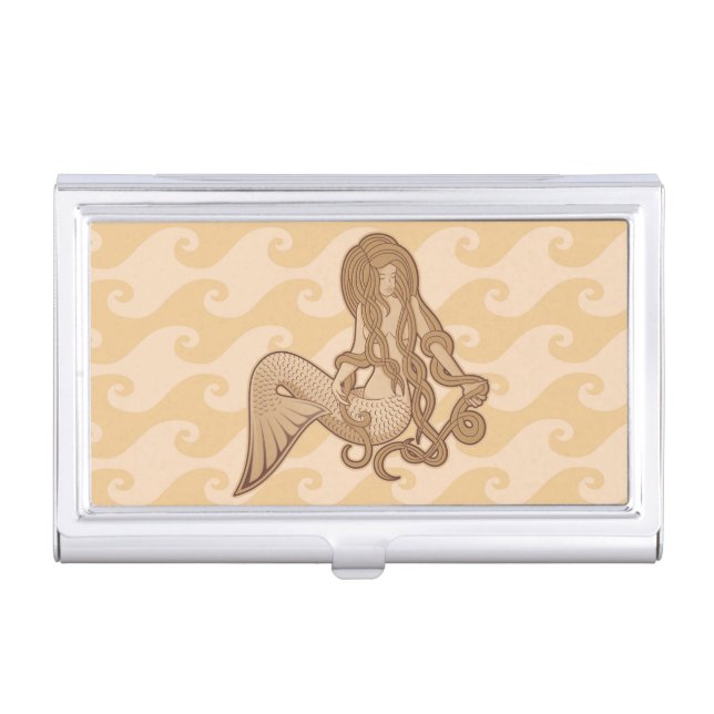 Sitting Mermaid Business Card Holder (Front)