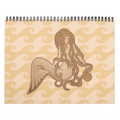 Sitting Mermaid Calendar
