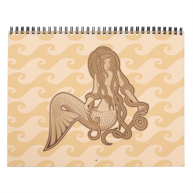 Sitting Mermaid Calendar (Cover)
