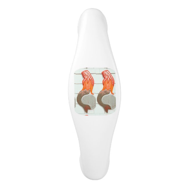 sitting  mermaid ceramic cabinet pull (Front)