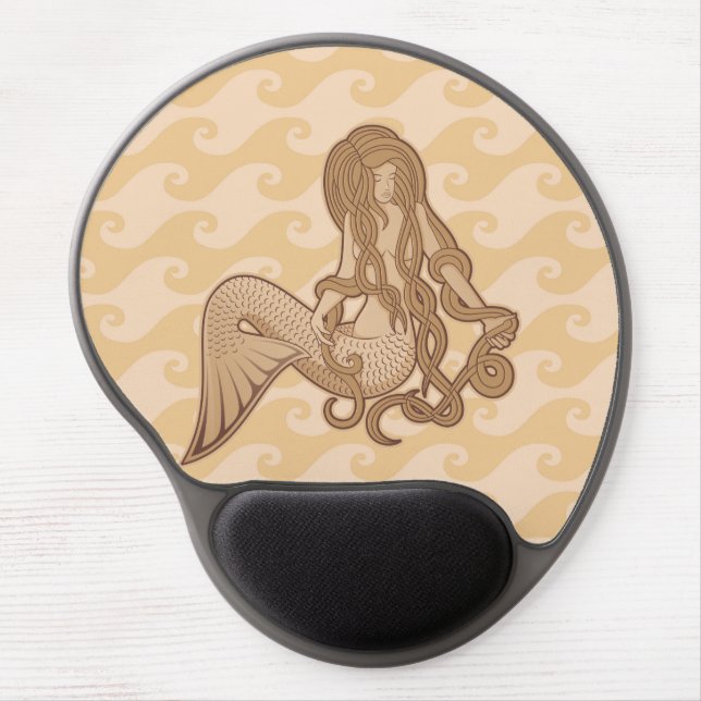 Sitting Mermaid Gel Mouse Pad (Front)