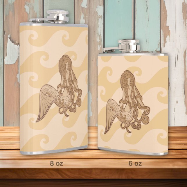 Sitting Mermaid Hip Flask (Creator Uploaded)