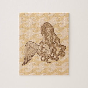 Sitting Mermaid Jigsaw Puzzle