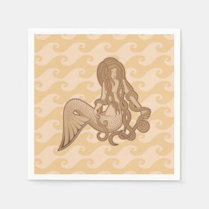 Sitting Mermaid Napkins