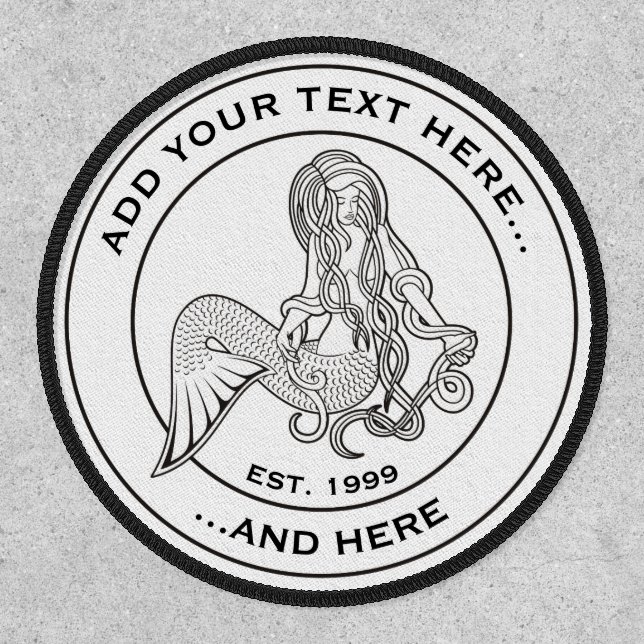 Sitting Mermaid Patch (Front)