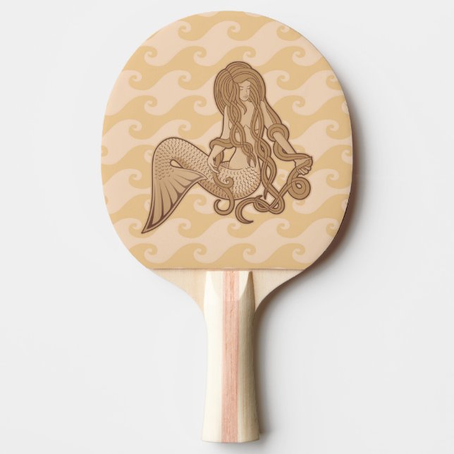 Sitting Mermaid Ping-Pong Paddle (Front)