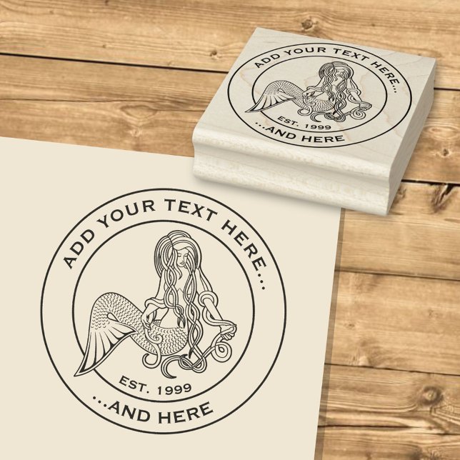 Sitting Mermaid Rubber Stamp (Creator Uploaded)