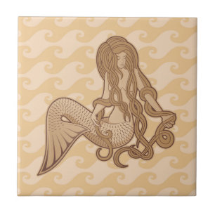 Sitting Mermaid Tile