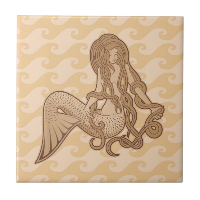 Sitting Mermaid Tile (Front)