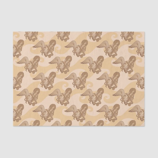 Sitting Mermaid Tissue Paper (Front)