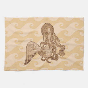 Sitting Mermaid Towel