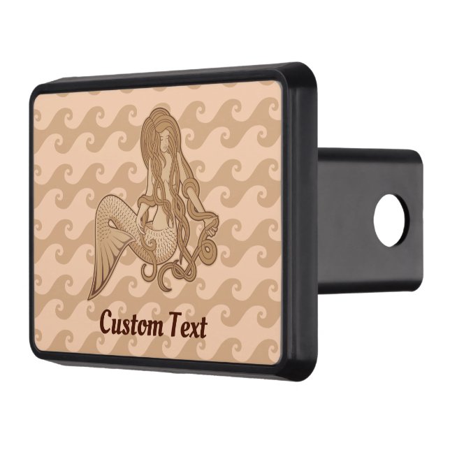 Sitting Mermaid Trailer Hitch Cover (Left)
