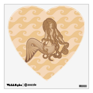 Sitting Mermaid Wall Decal
