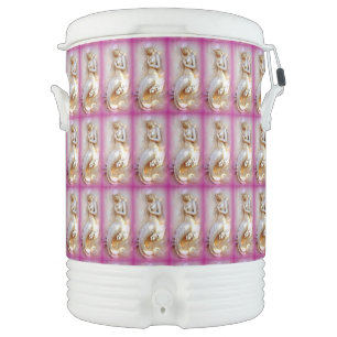 Sitting mermaids Thunder_Cove Beverage Cooler