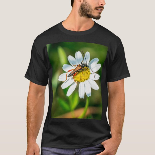 Sitting on Flower Enjoying Nectar T-Shirt (Front)