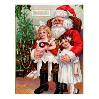 Santas Lap Postcards | Zazzle
