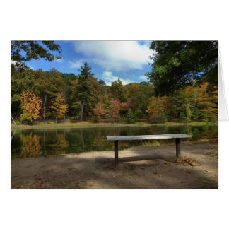 Sitting on the bench Rockwell park Bristol CT Cards