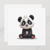 Sitting Panda Bear Cartoon Illustration Artwork (Front/Back)